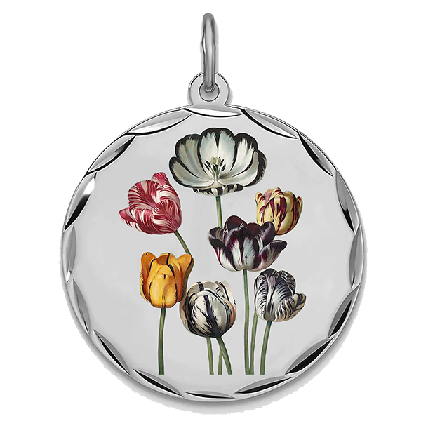 Flower Silver Pendant IX