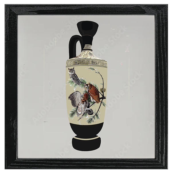 Audubon Bird Vase Tile III