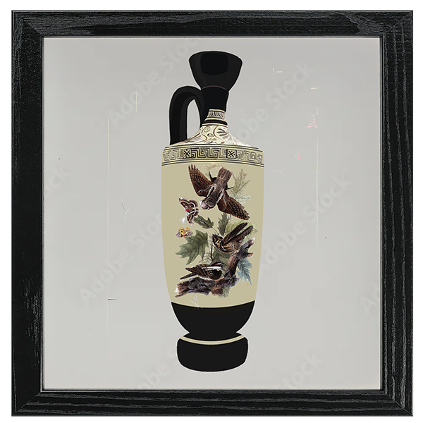 Audubon Bird Vase Tile IV