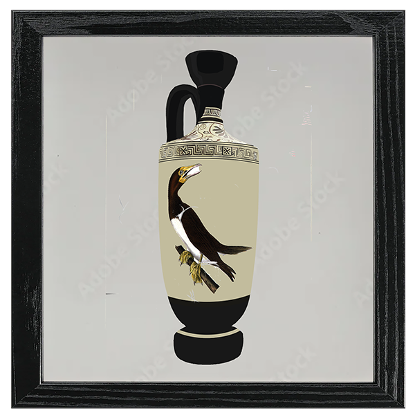 Audubon Bird Vase Tile VII
