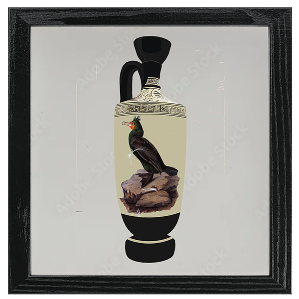 Audubon Bird Vase Tile IX
