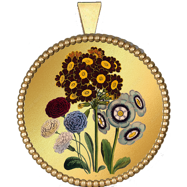 Flower Gold Pendant V