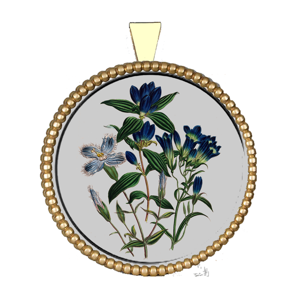 Flower Silver Pendant VII