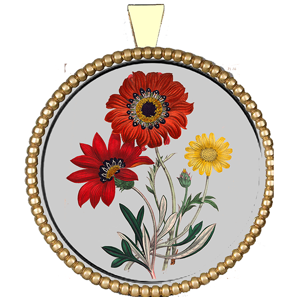 Flower Silver Pendant VIII