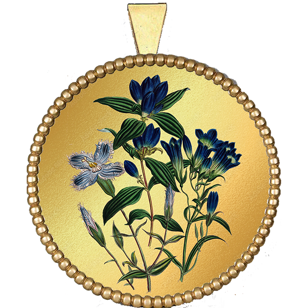 Flower Gold Pendant VII
