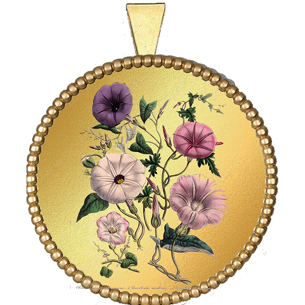 Flower Gold Pendant VI