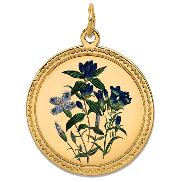 Flower Gold Pendant VII