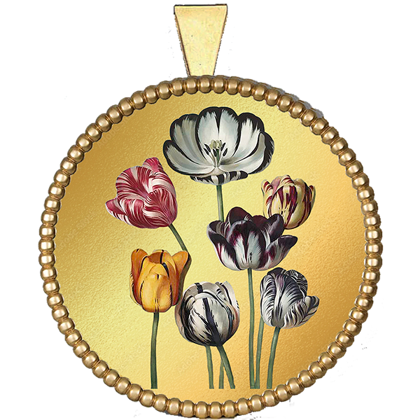 Flower Gold Pendant IX