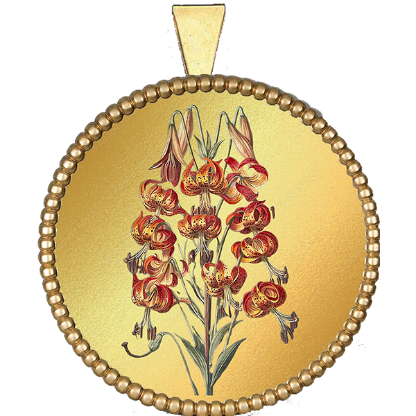 Flower Gold Pendant X