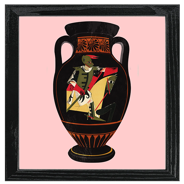 Theater Trachen Vase Tile II