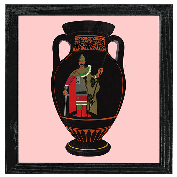 Theater Trachen Vase Tile IV