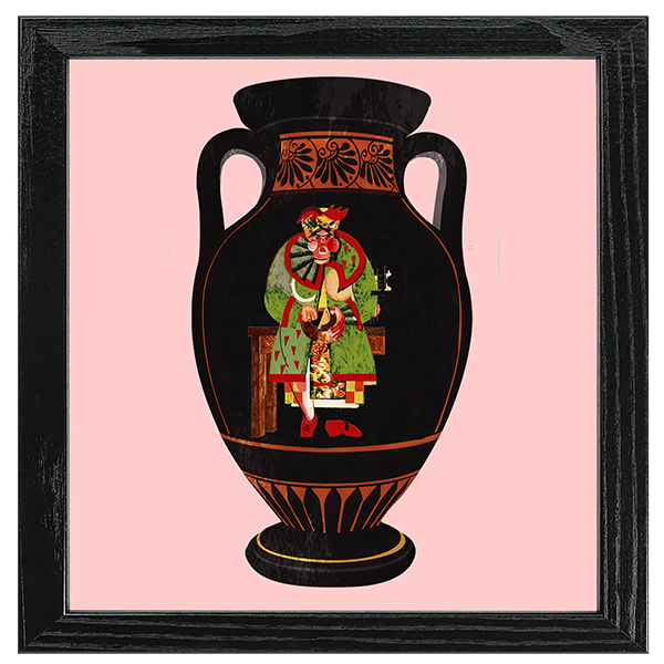 Theater Trachen Vase Tile VI