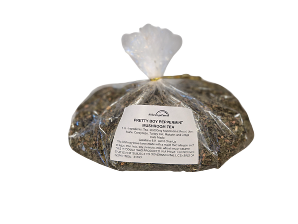 Pretty Boy Peppermint - Mushroom Loose Tea - 8 oz