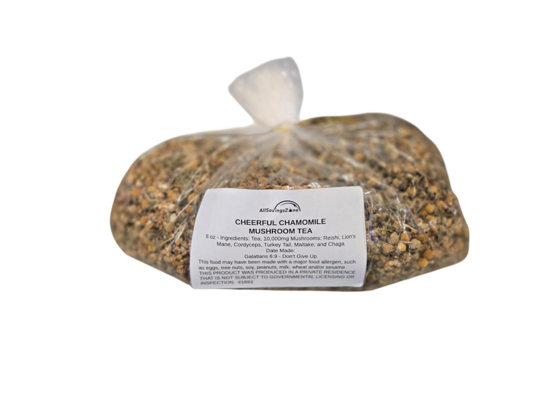 Cheerful Chamomile - Mushroom Loose Tea - 8 oz