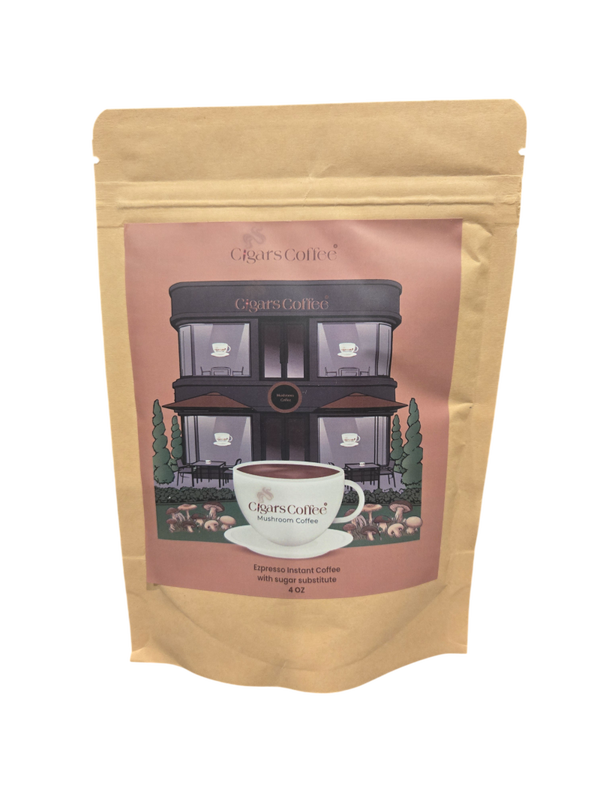 Mushroom Coffee - Espresso with Sugar 8 oz - Cigars Coffee Brand