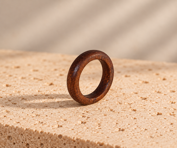 Ring Meranti - olie - ringmaat 18