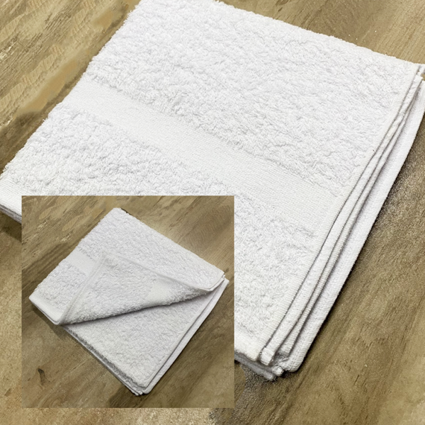 TOALLA HOTELERA FANTASTICA 60 * 120 SOLO BLANCA