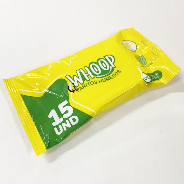 PAÑITO HUMEDO MARCA WHOOP POR 15