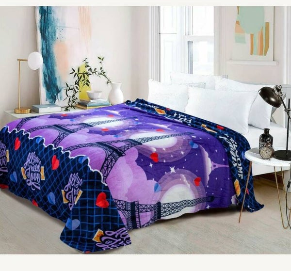 COBIJA PIEL DE CISNE ESTAMPADA