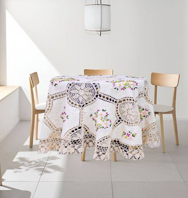 MANTEL REDONDO EN CROCHET