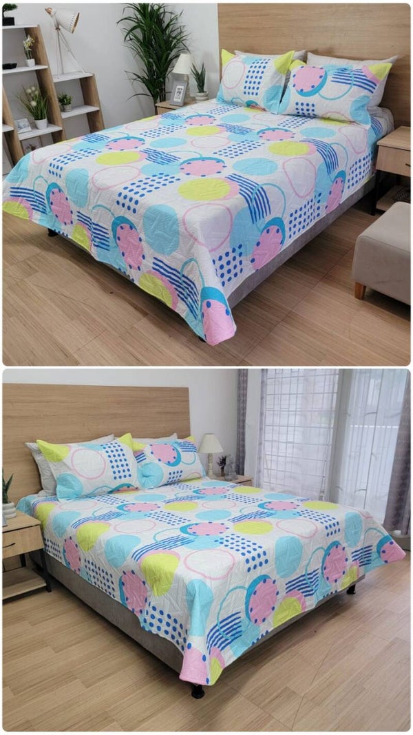 COLCHA ESTAMPADA UNIFAZ CAMA DOBLE