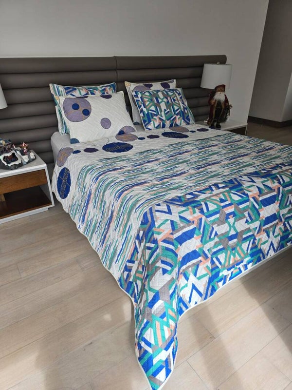 COLCHA PARA CAMA SENCILLA DOBLE FAZ