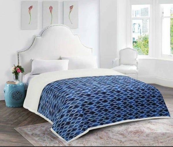 COBIJA ACANALADA OVEJERA ESTAMPADA