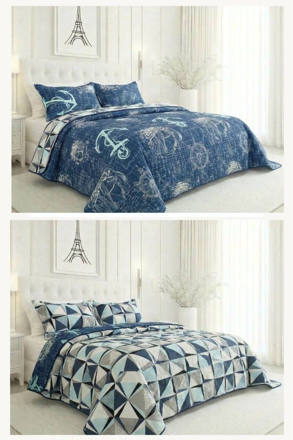 COLCHA DOBLE FAZ MARCA PARIS PARA CAMA 140