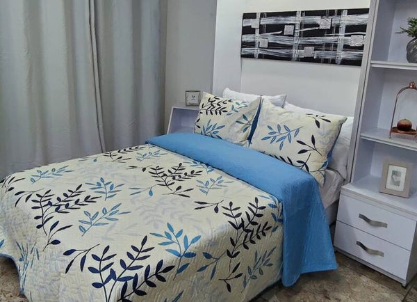 COLCHA ESTAMPADA BECORAT DOBLE FAZ PARA CAMA 140