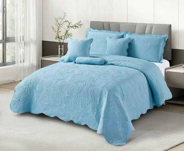 EDREDON BORDADO MARCA MALISSON PARA CAMA 140