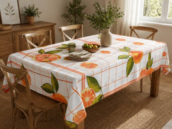 MANTEL ESTAMPADO PARA MESA RECTANGULAR