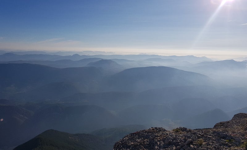 Uitzicht vanaf de Mont Ventoux (Frankrijk) - Woltotravel.com