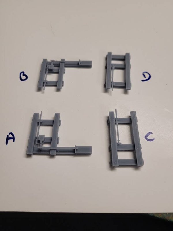 Traverse support pour les leviers d'aiguillage Saxby Ho a peindre
