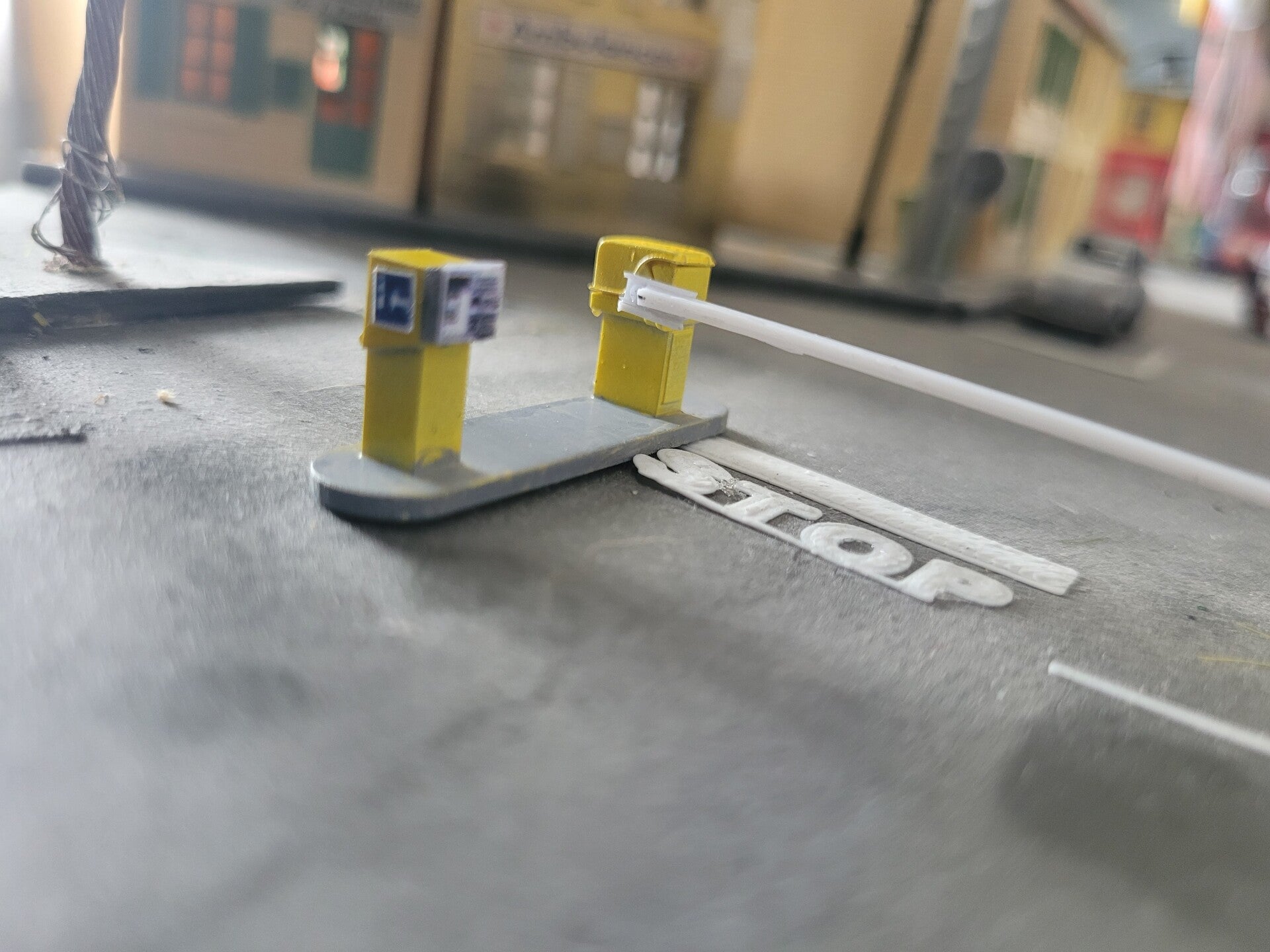 Barriere de parking avec lecteur de carte