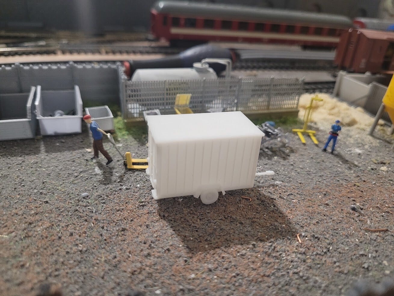 Remorque fourgon de chantier