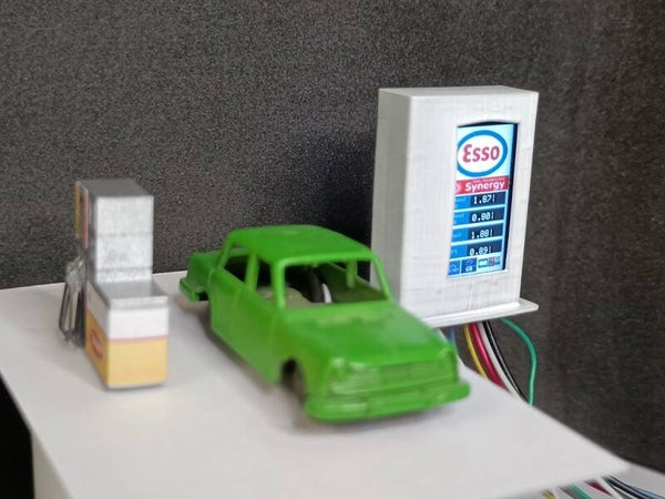 Totem electronique double affichage RECTO VERSO des prix a la pompe (TOUTE MARQUES)