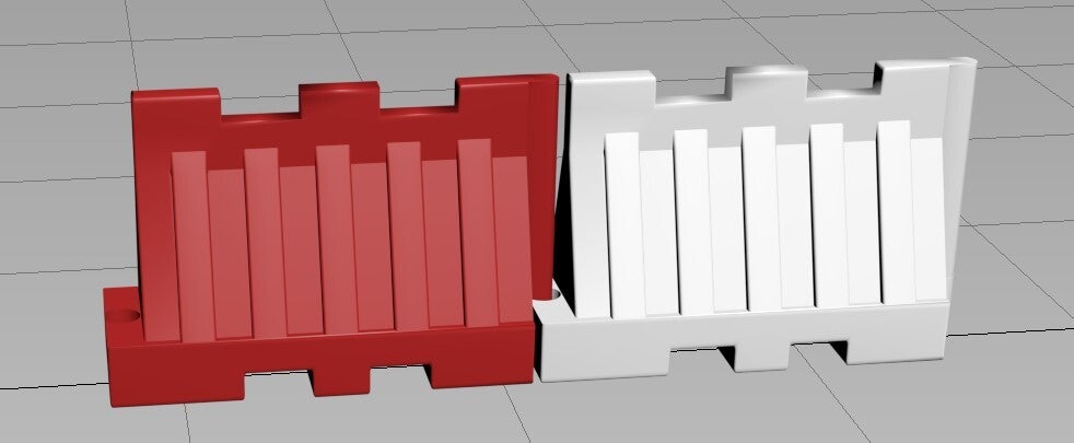 Balises de séparation de voies (K16) Créneaux (12 pieces)