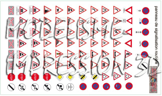 Panneaux routier triangulaire