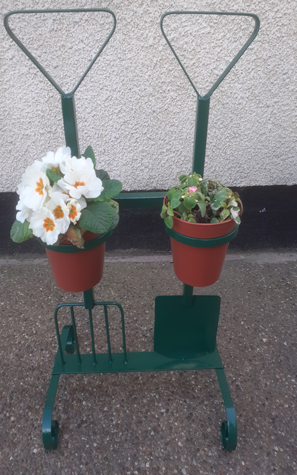 Spade and Fork Planter