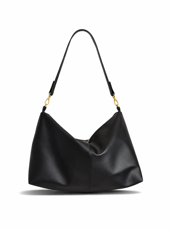Handgemachte Hobo Bag – elegante Schultertasche in Schwarz mit wählbaren Details