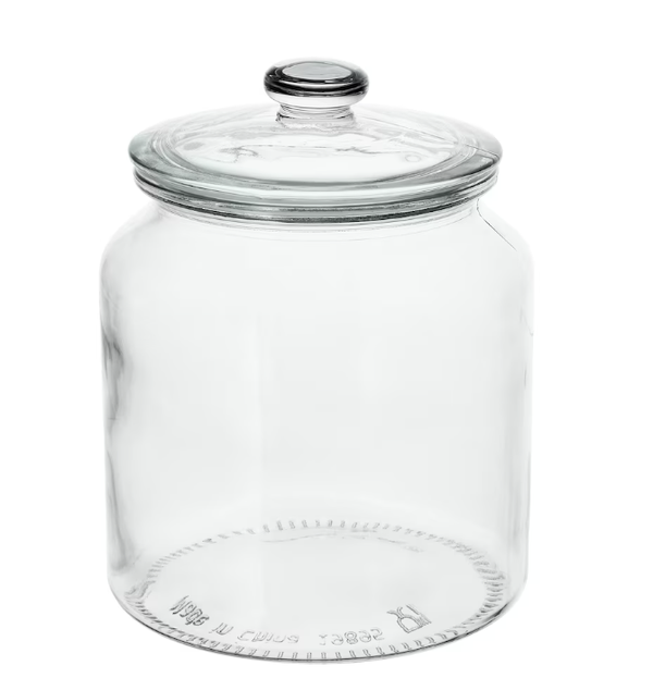 Pot met deksel, ikea helder glas, 1.9 l
