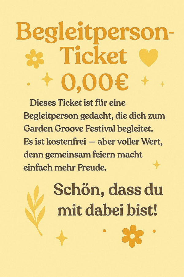 Begleitpersonticket Full Weekend