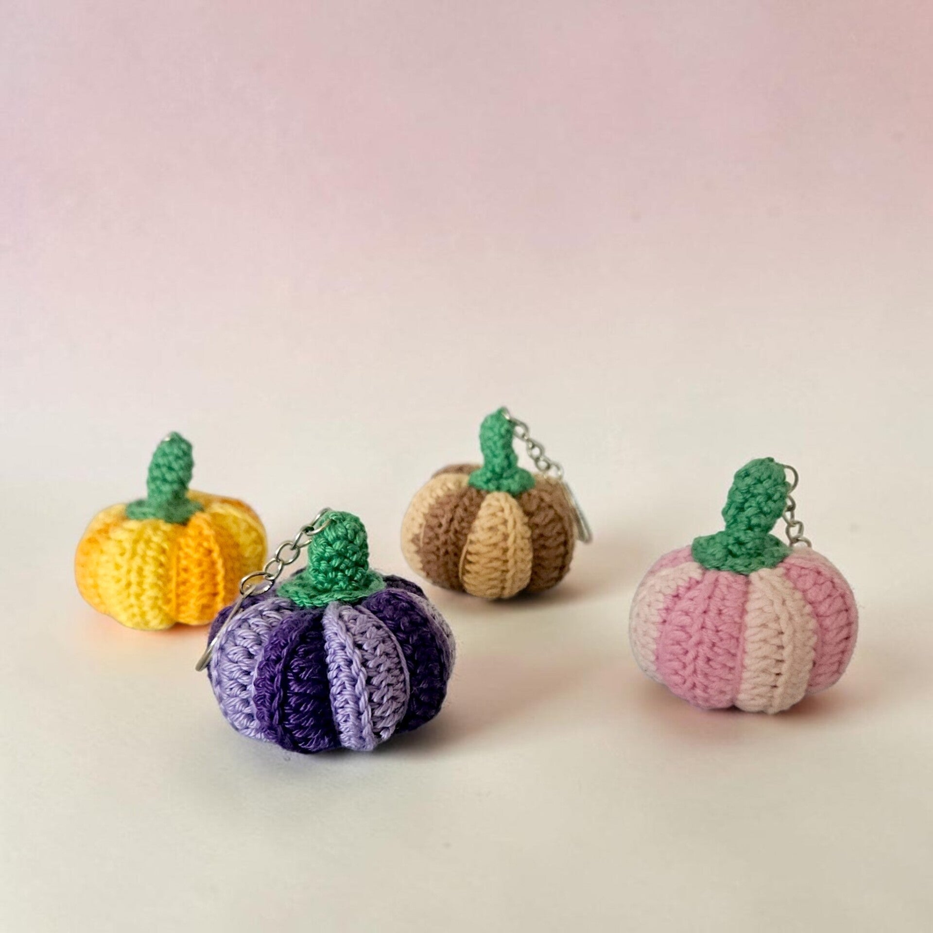 Porte-clé citrouille au crochet