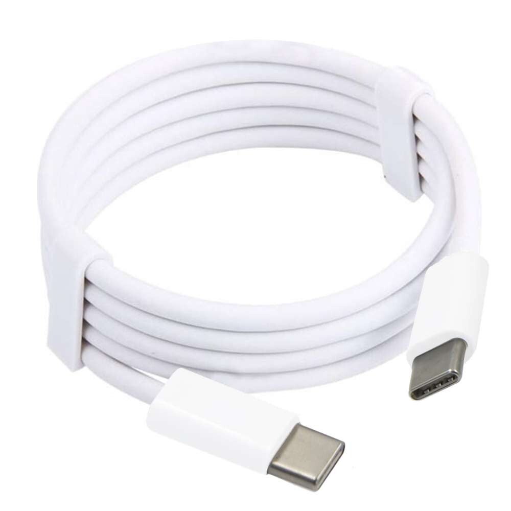 USB - C naar USB - C Oplaad Kabel 1 meter Wit - voor Telefoon / Tablet / Laptop