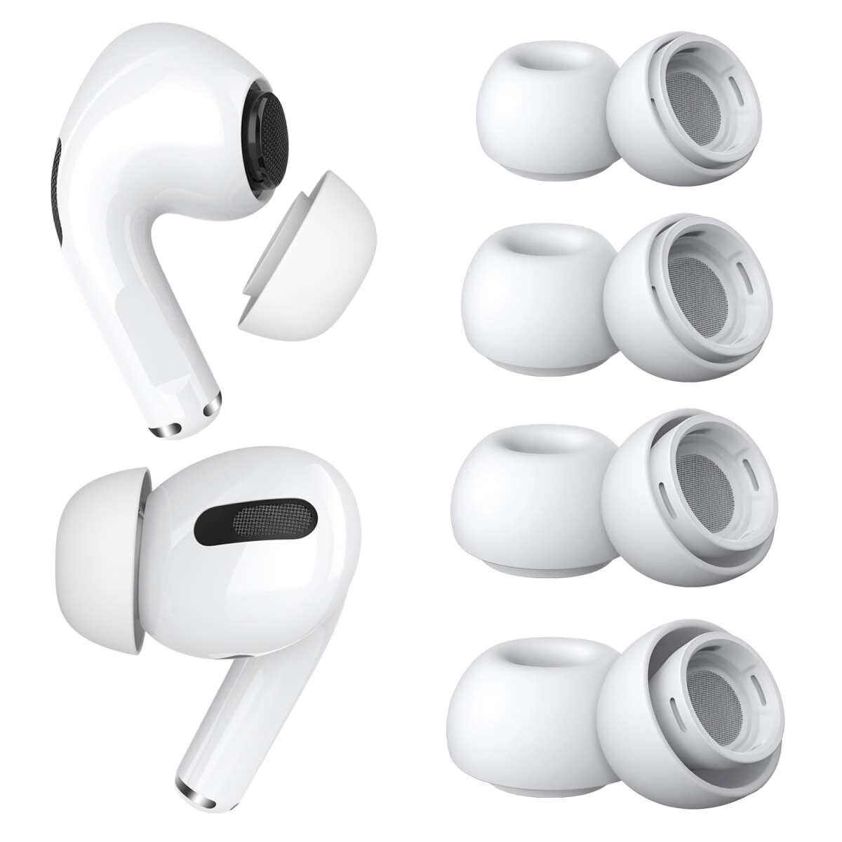 Paar Siliconen Oordopjes voor AirPods Pro 1 & 2 – Ruisonderdrukkend & Case-Compatibel”