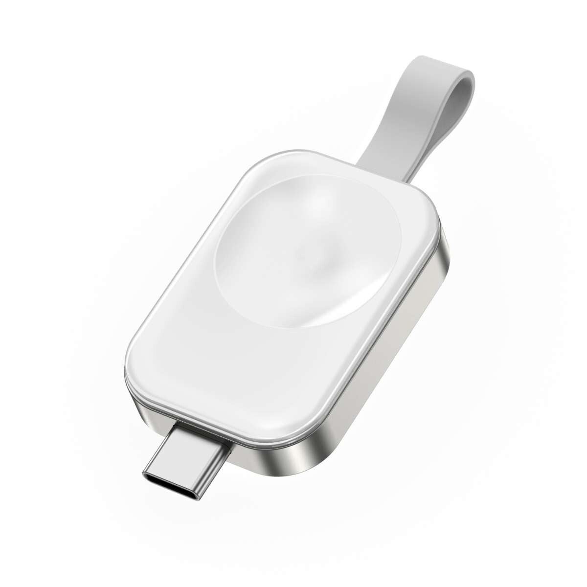 Apple Watch lader – Kleine USB-C draadloze magneetoplader met sleutelhanger