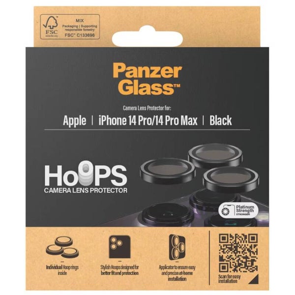 PanzerGlass Camera Protector Hoop Optic Rings voor de iPhone 14 Pro / 14 Pro Max