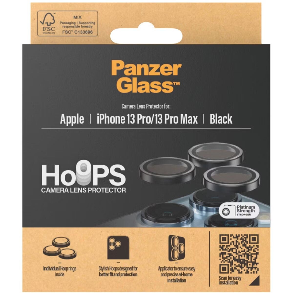 PanzerGlass Camera Protector Hoop Optic Rings voor de iPhone 13 Pro / 13 Pro Max
