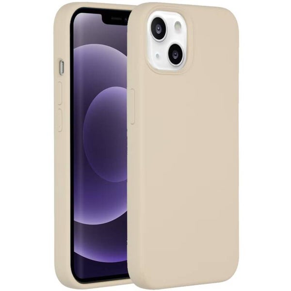Accezz Liquid Silicone Backcover voor de iPhone 13 - Stone
