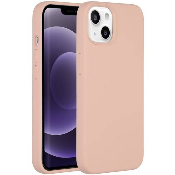 Accezz Liquid Silicone Backcover voor de Apple iPhone 13 - Roze